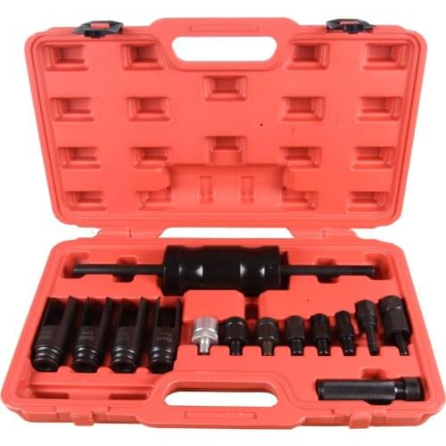 14 Pcs Injection Puller Extractor Kit Tool For Bosch Delphi Deso Siemens Diesel Injector Remover Common Rail Adaptor SK1218