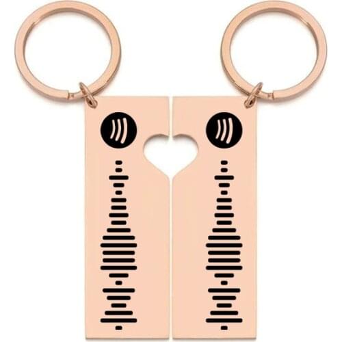 Personalized Spotify Code Keychain Engraved Song Keychain custom song code keychain