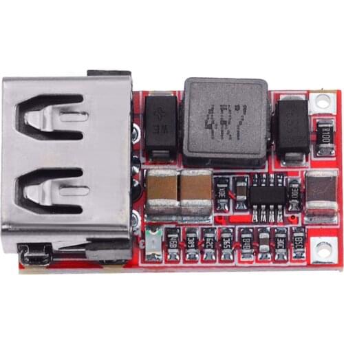 1PCS DC 6-24V To 5V 3A Mini USB Output Charger Step Down Power Module DC-DC Adjustable Buck Converter Non-isolated Buck Module