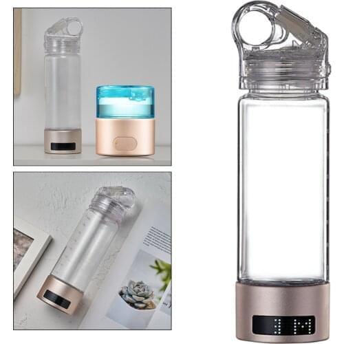 Portable Hydrogen Water Bottle Hydrogen Rich Water Generator Ionizer Cup