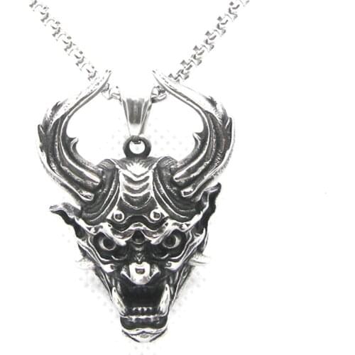 Support Dropship New Design The guardian Pendant 316L Stainless Steel Jewelry Cool Dragon Head Pendant