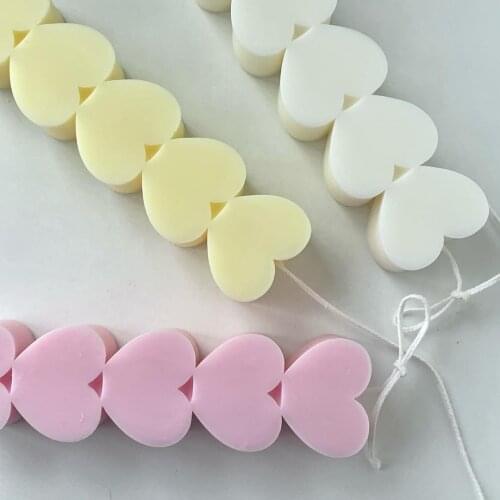 PRZY Silicone Molds Fondant Mould 3D Love Scented Candle Chocolate Baking Mold Soap Molds Handmade Home Decoration