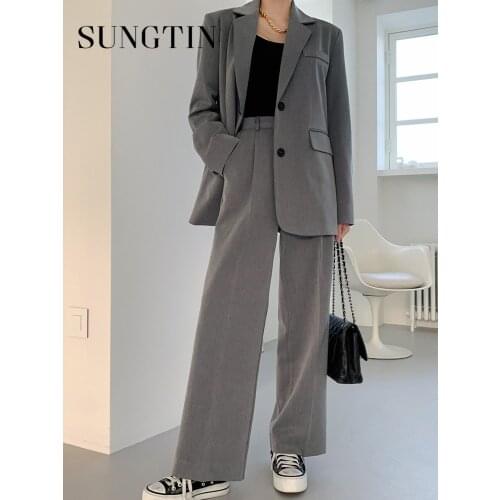 Женские брючные костюмы с пиджаком Sungtin China At AliExpress