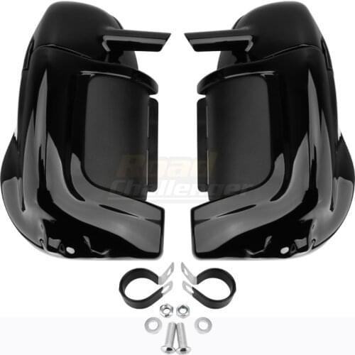 Motorcycle Light Black Lower Vented Leg Fairing Glove Box For Harley Touring Road King Electra Glide FLT FLHT FLHTCU 1983-2013