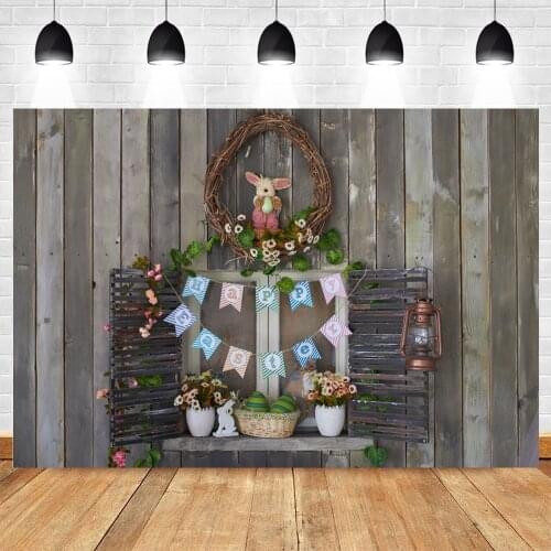 Yeele Easter Day Backdrop Baby Show Photozone Wood Planks Rabbit Eggs Photography Photographic Background For Photo Studio Props