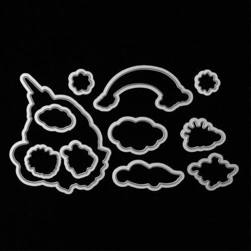 YPP CRAFT Cute Unicorn Metal Cutting Dies Stencils for DIY Scrapbooking Stamp/photo album Decorative Embossing DIY Paper Cards