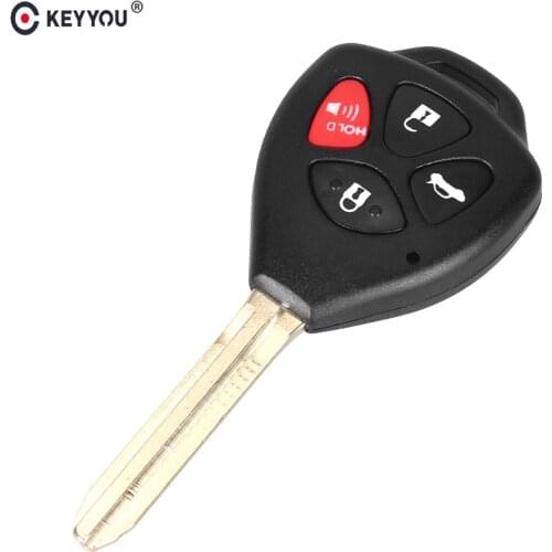 KEYYOU Replacement 3+1 4 Button Remote Shell Car Key Case Auto Key Case For Toyota Camry Avalon Matrix RAV4 Venza Yaris Avalon
