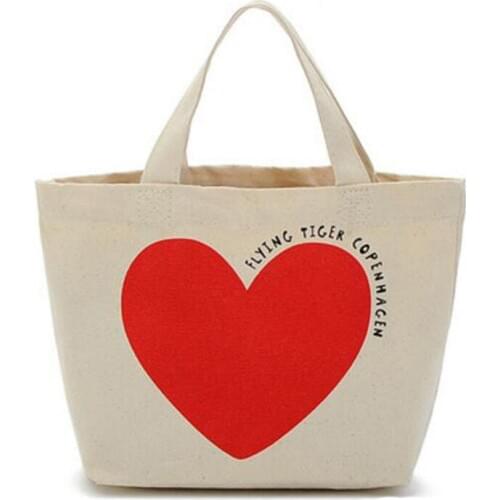 Women Portable Canvas Handbags Beach Shoulder Shopping Bags Travel Tote Picnic Lunch Bag