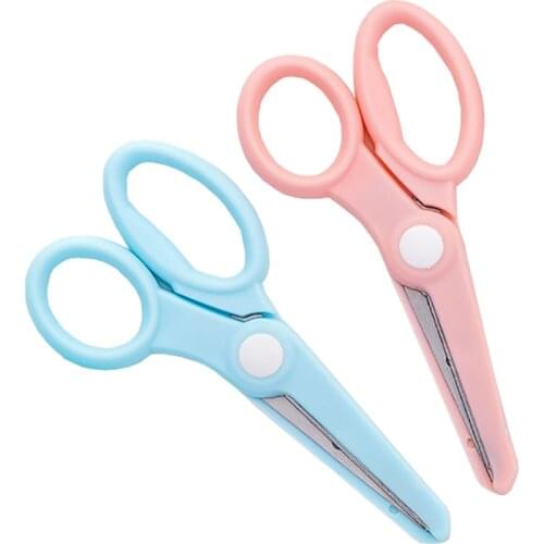 1 Pcs Children Cute Candy Colors DIY Scissors Creative Children Art Handmade Cutting Toy Gifts Stationery School Office Supplies
