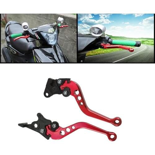 2pcs High Quality Alloy Motorcycle Brake Handle Colourful Motorcycle Clutch Brake Lever Handle Fit For Motorbike Modification