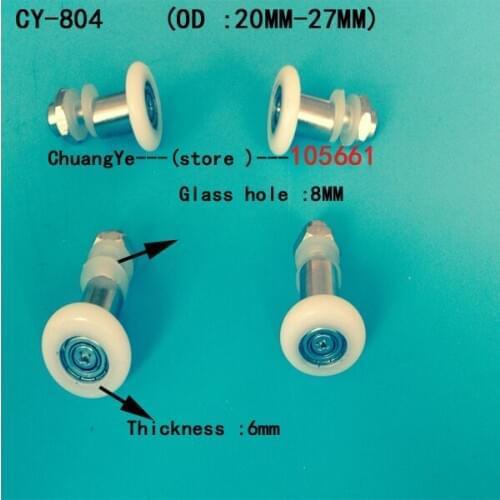 4 x Replacement SHOWER DOOR ROLLERS/Runners/Wheels/Pulleys Wheel