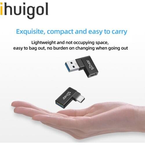 Ihuigol Male USB to Type C OTG Adapter USB 3.0 To Type-c Female Data Converter For Macbook Pro Air Samsung S9 S10 S20 Xiaomi MI9