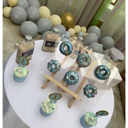 Customized Acrylic Donuts Display Racks Donut Display Stand for Wedding Birthday Kids Party Decor Donut Wall Holds Tableware