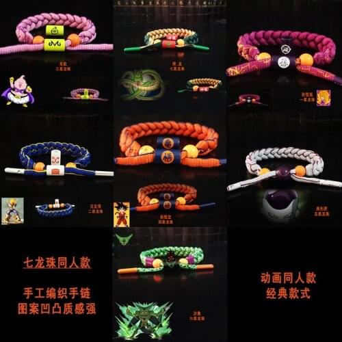 Anime Peripheral Dragon Ball Comic Exhibition Net Red Hand-woven Bracelet Fashion Trend Outdoor Hand Strap Exquisite Gift