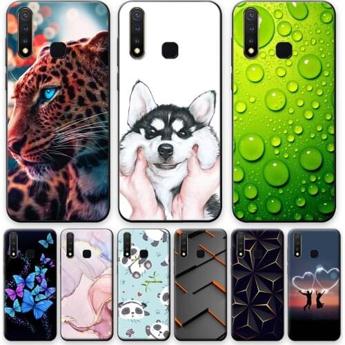 For vivo Y19 Case 6.53" Full Protective Cover For vivo Y19 y19 Soft TPU Silicone Phone Shell For vivo Y19 Y 19 Cute Animal Case