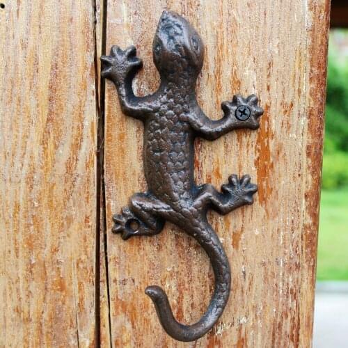 European American Country Retro Cast Iron Gecko Hook Wall Hanging Wall Decoration Wall Decoration Home Decoration Hook