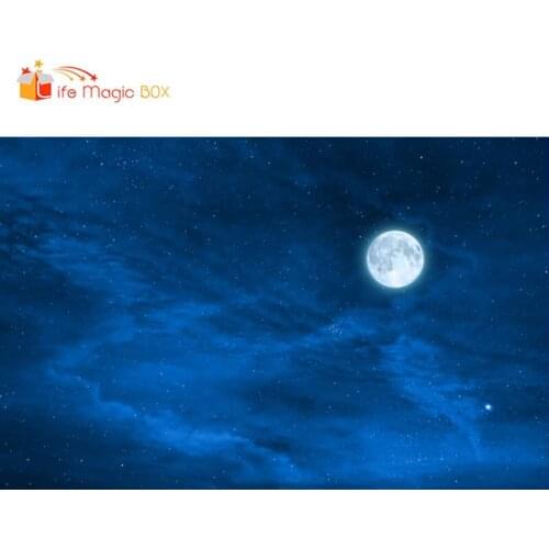 LIFE MAGIC BOX Background for Photo Sessions Moon Blue Sky Newborn Wedding Photography Backdrops