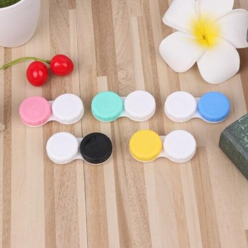 Contact Lens Box Holder Plastic Objective Travel Portable Case Storage Container