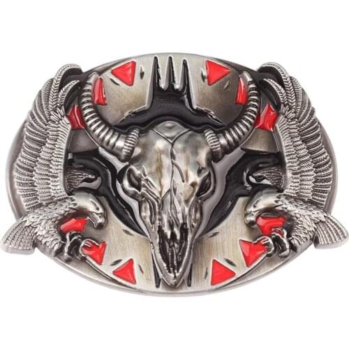 The cow belt buckle Paint leather belt buckle