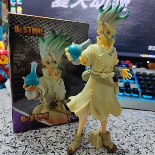 Hot Ishigami Senkuu Sci-Fi Comic Anime Dr Stone Science Boy 20cm Figure Model Toys Gift