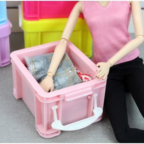 1pcs Mini Storage Box For Barbie Kurhn Blyth Licca 1/6 original bjd Doll hourse Furniture Accessories casa da boneca