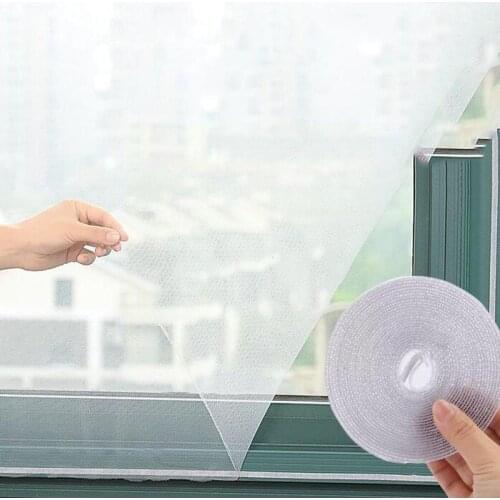 Fly Mosquito Window Net Mesh Screen Room Cortinas Mosquito Fly Curtains Inset Screen With Curtain A Net Protector B4Q2