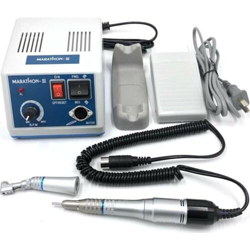 Dental Lab MARATHON N3 micromotor polish handpiece with contra angle & straight