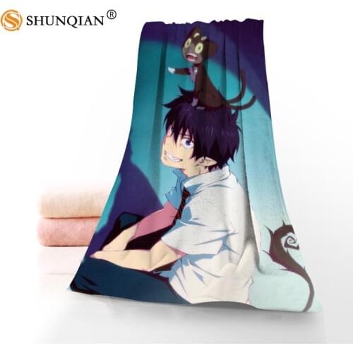 New Custom Blue Exorcist Towel Printed Cotton Face/Bath Towels Microfiber Fabric For Kids Men Women Shower Towels