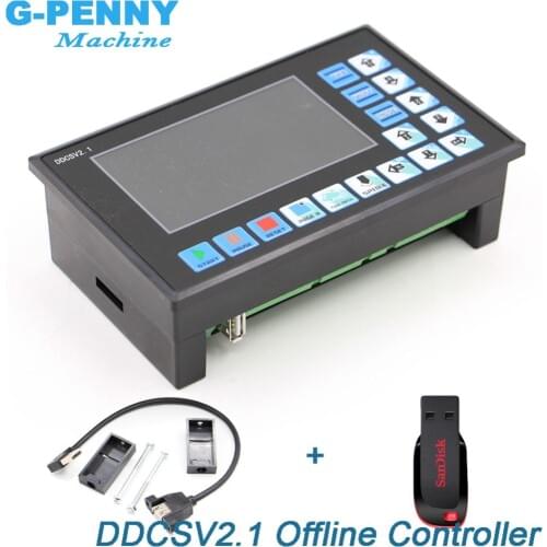 New Arrival! DDCSV2.1 Offline Controller Support 3 axis/4 axis USB CNC controller interface CNC Router Engraving Milling machine