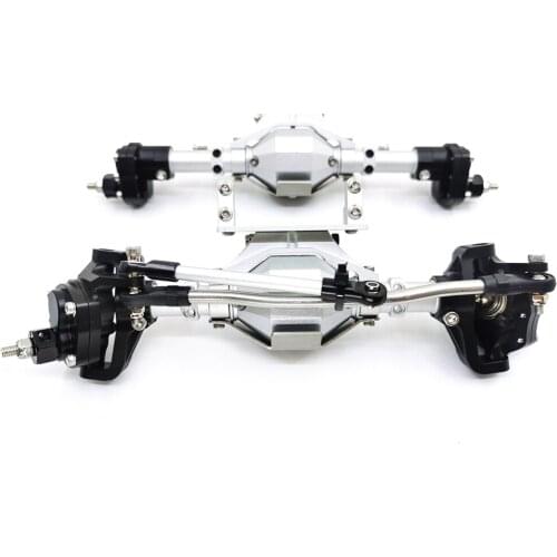 Front and Rear Portal AxleAluminum CNC Anodized Front Rear Portal Axle for 1/10 RC Crawler Car Axial SCX10 II 90046 90047