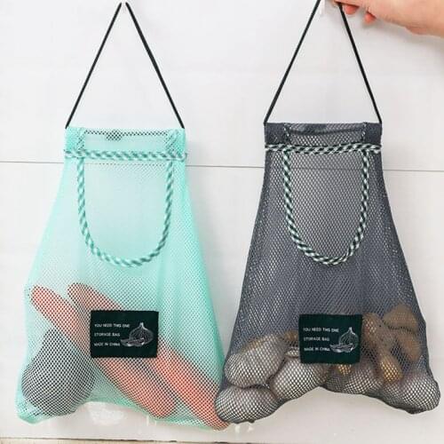 Reusable Mesh Vegetable Bags Grocery Produce Bags Ecology Market String Net Tote Bag Kitchen Fruit Vegetable Hanging bag
