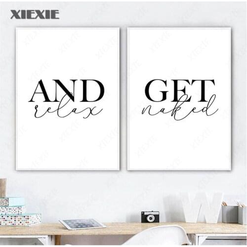 Get Relax Posters and Prints Toilet Life Quote Modular Wall Art Wall Pictures for Bathroom Modern Home Canvas Painting Decor