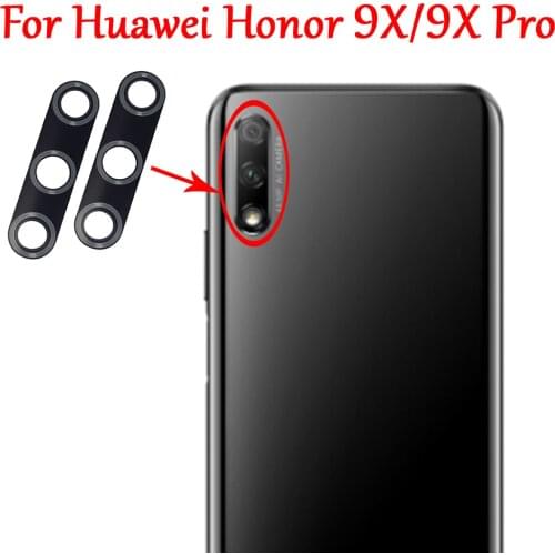 2PC 100% New Original Rear Back Camera Glass Lens Cover with Double-Side Adhesive For HUAWEI Honor 9X & Honor9X Pro Fast Ship