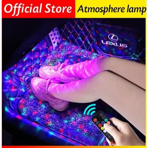 USB atmosphere lamp for car sole, wireless induction voice control rhythm lamp for car LED lamp without wiring