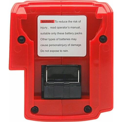 USB Charger DC 12V Power Adapter For Milwaukee 49-24-2371 M18 Lithium Battery USB Outlet LED Light Phone Charger