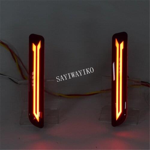 1Pair For Suzuki Ertiga Ciaz Vitara S-Cross SX4 Splash Car Led Brake Lights rear bumper lamp reflector brake tail lamp