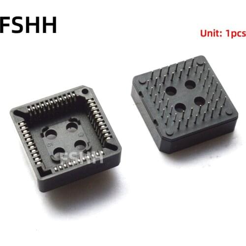 10PCS PLCC IC socket PLCC44 Socket adapter PLCC Simple brown socket