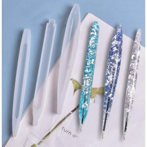 3Pcs Ballpoint Pen Silicone Molds Crystal Epoxy Resin Mold Jewelry Making Tool DIY Crafts Resin Casting Molds