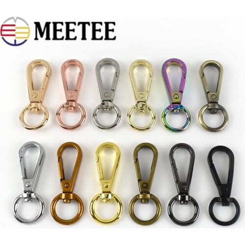 4/10pcs 13mm Metal Buckles Bag Handbag Strap Lobster Clasps Dog Collar Keychain Swivel Trigger Clips Snap Hooks DIY Accessories