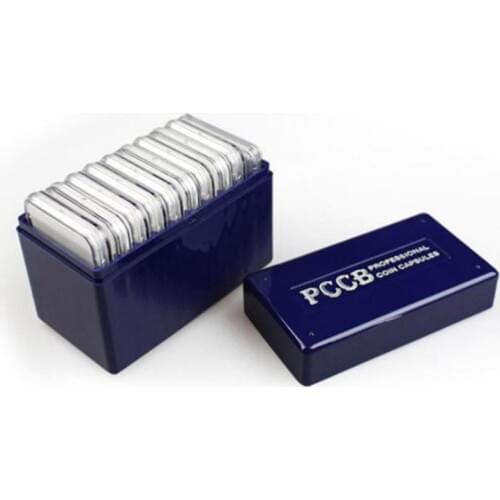 804216 large one PCCB Certified Coin Slab Storage box For 10coins slab White color
