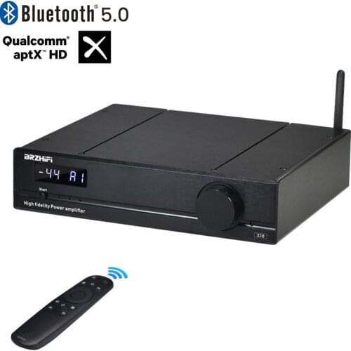 BRZHIFI Audio Bluetooth 5.0 300Wx2 Power Amplifier 2.0 Amplificador TPA3255 Digital Sound Amplifier USB RCA DAC Amp Home Theater