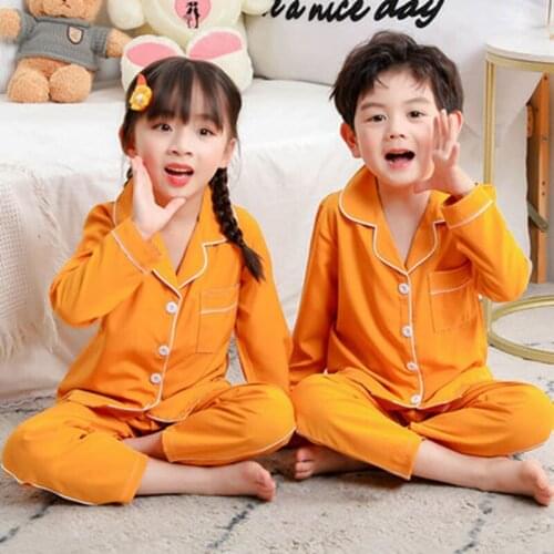 Baby Pijamas Cotton Kids Pyjamas Autum Boys Cothing Spring Sleepwear Girls Pajamas Suit Cartoon Cardigan Children Clothing Set