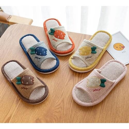 Children Slippers Cartoon Spring and Autumn Indoor Non-slip Four Seasons Boys and Girls Baby Soft Bottom Lightweight Cute