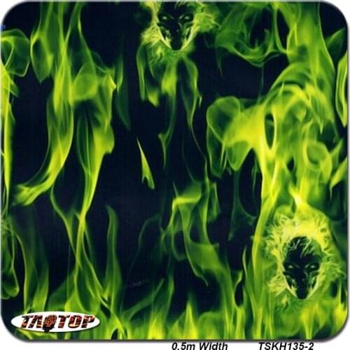 Hydrografic Film Liquid image Film Flame TSKH135-2 0.5M * 20M Hydro Dipping Film Water Transfer Printing Film