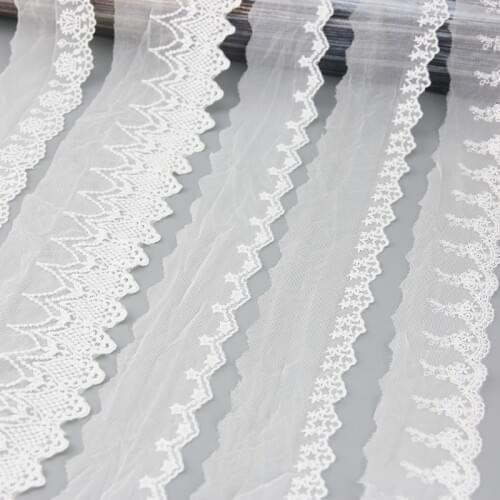 3 yards/lot) Cotton embroid lace sewing ribbon lace fabric Webbing Decoration crafts