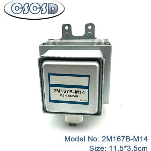1pcs/lot 11.5*3.5cm 2M167B-M14 (same OM75S(21) 2M253H(KF)) original CSCSD microwave magnetron microondas
