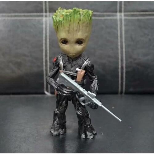 Marvel Guardians of The Galaxy Avengers Tree Man as Soldier Moveable Action Figure Model Toys