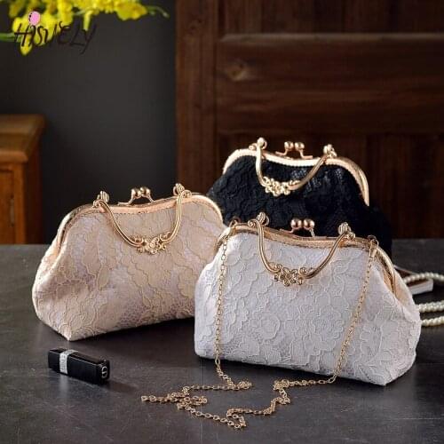 Fashion lace fairy retro embroidery bag Hanfu ancient style messenger bag cheongsam female bag banquet party bag