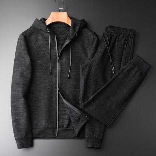 21C Hoodies Men Sets Plus Size 4xl Spring Luxury Flower Yarn Hooded Mens Sets 2-piece Fashion Elastic Waist Casual Mans Sets