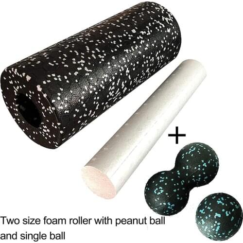 NEW-Trigger Point Foam Roller Set High Density Massage Roller Peanut Ball for Neck Back Muscles Deep Tissue Massage
